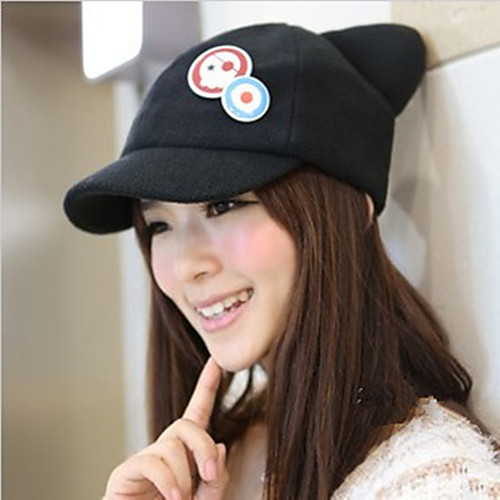 

Women's Men's Hiking Hat Beanie Hat 1 PCS Winter Outdoor Warm Anatomic Design Soft Comfortable Hat Solid Color Cotton Black for Hunting Fishing Climbing