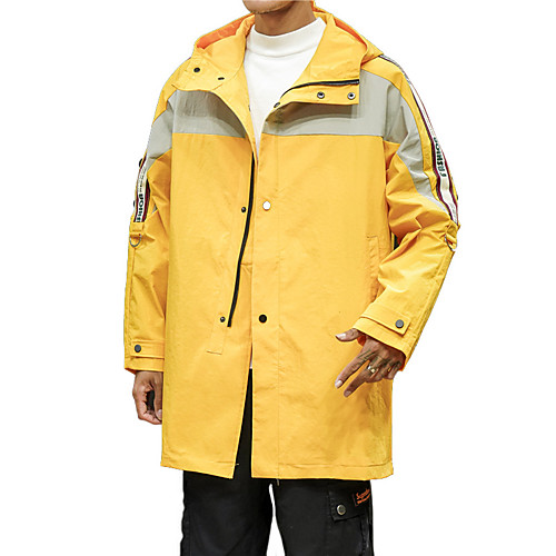 

Men's Windbreaker Rain Jacket Summer Winter Outdoor Thermal Warm Waterproof Windproof Breathable Top Camping / Hiking Fishing Climbing ArmyGreen Black Yellow / Quick Dry / Quick Dry
