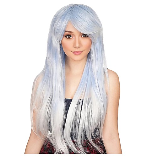 

Cosplay Wig Ombre Alexa Straight Asymmetrical With Bangs Wig Very Long Grey Synthetic Hair Women's Anime Cosplay Ombre Hair Gray