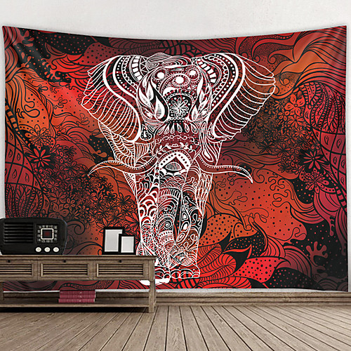 

Mandala Bohemian Wall Tapestry Art Decor Blanket Curtain Hanging Home Bedroom Living Room Dorm Decoration Boho Hippie Polyester Psychedelic India Elephant