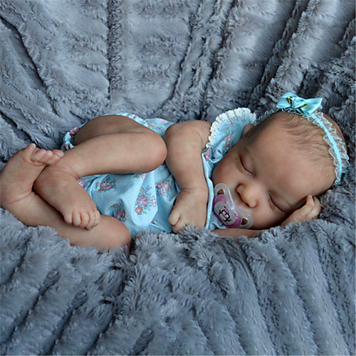 

20 inch Reborn Doll Baby & Toddler Toy Reborn Baby Doll Levi Newborn lifelike Hand Made Simulation Floppy Head Cloth Silicone Vinyl with Clothes and Accessories for Girls' Birthday and Festival Gifts