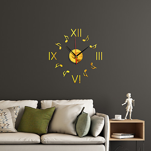 

Watch Clock Fashion Bote Roman Numeral Simple Acrylic Mirror Decoration Wall Clock Home Decoration 40cm40cm