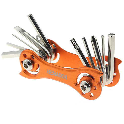 

ASIR Hexagon Wrench Bike Tool Multitools Cycling For Road Bike Mountain Bike MTB Folding Bike Recreational Cycling Fixed Gear Bike Cycling Bicycle Carbon Steel Aluminium Alloy Orange