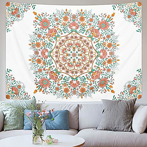 

Mandala Bohemian Wall Tapestry Art Decor Blanket Curtain Hanging Home Bedroom Living Room Dorm Decoration Boho Hippie Psychedelic Floral Flower Lotus Indian