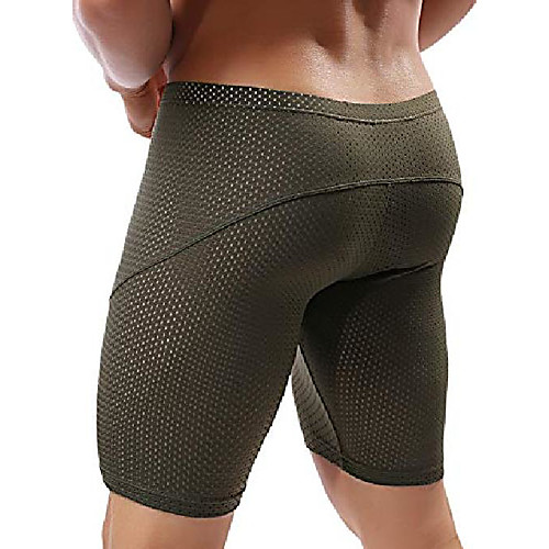 

mens jogger shorts tight mesh gym short pants jammer swimsuit (green,us xl/tag xxl)