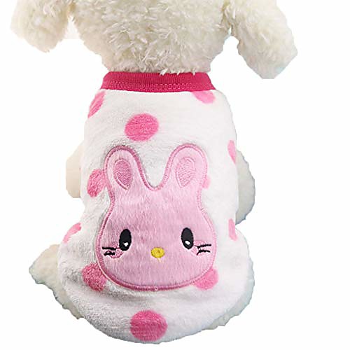 

pet apparel, fuzzy sweet dog doggy sweater garment soft pup dog cat outfit (multicolour, xxs)