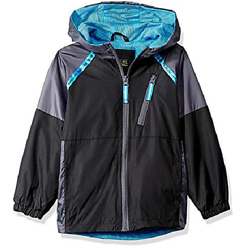 

boys' little colorblock windbreaker, black, 4