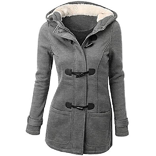 

Women's Hoodie Jacket Coat Winter Outdoor Thermal Warm Windproof Breathable Wear Resistance Coat Top Cotton Camping / Hiking Fishing Climbing Light Gray Wine ArmyGreen Black Brown