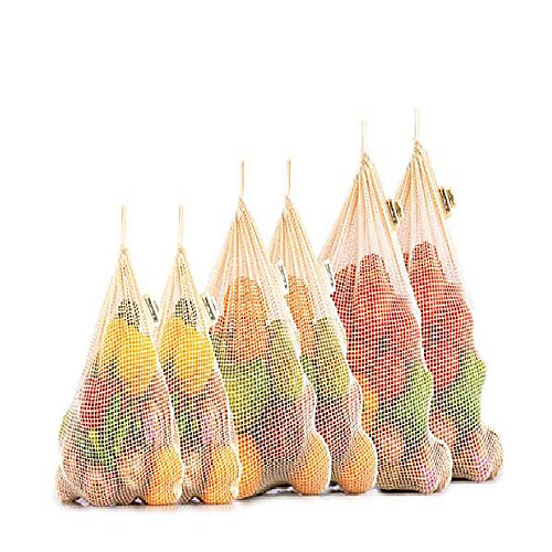 

reusable produce bags - eco-friendly produce bags - mesh produce bags - netzero produce bags - cotton produce bag & #40;3, set of 3 - x-large, large, medium& #41;