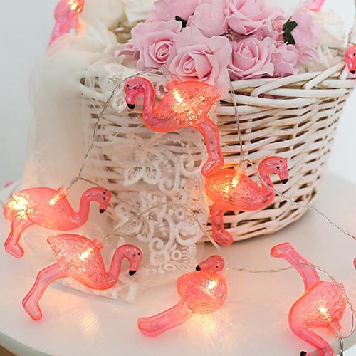 

LED Battery Light Pink Flamingo Lamp String 1 set