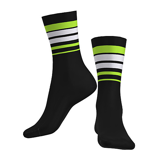 

Crew Socks Compression Socks Calf Socks Athletic Sports Socks Cycling Socks Women's Men's Bike / Cycling Breathable Soft Comfortable 1 Pair Stripes Cotton Black S M L / Stretchy / Mountain Bike MTB