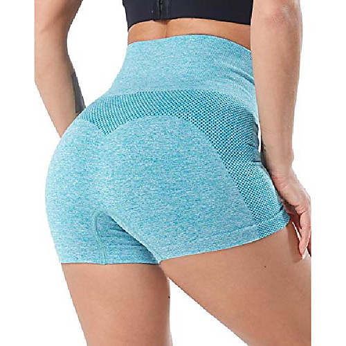 

seamless workout biker short for women, high waist gym shorts compression yoga shorts green xl