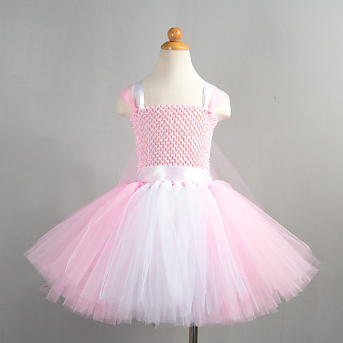 

Princess Cosplay Costume Costume Girls' Movie Cosplay Tutus Plaited Vacation Dress Pink Dress Christmas Halloween Carnival Polyester / Cotton Polyester