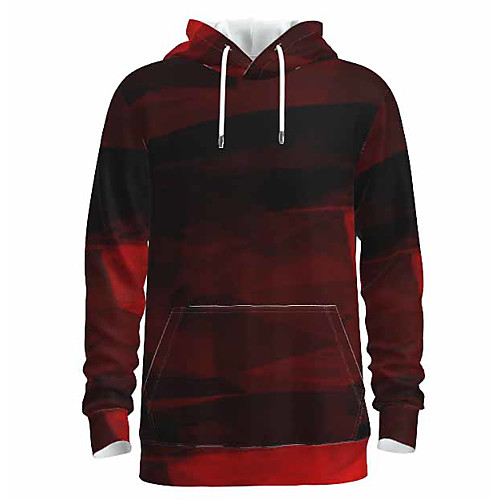 

Men's Pullover Hoodie Sweatshirt Graphic Abstract 3D Hooded Daily 3D Print Basic Hoodies Sweatshirts Long Sleeve Black