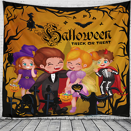 

Classic Theme / Halloween Wall Decor 100% Polyester Classic / Psychedelic Wall Art, 150100 cm Decoration