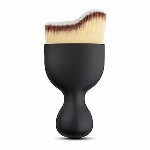 

Makeup Brush, Wave-Shaped Flat Top Kabuki Travel Foundation Brush Perfect for Blending Liquid, Cream or Powder Cosmetics, Portable Face & Body Makeup Brush