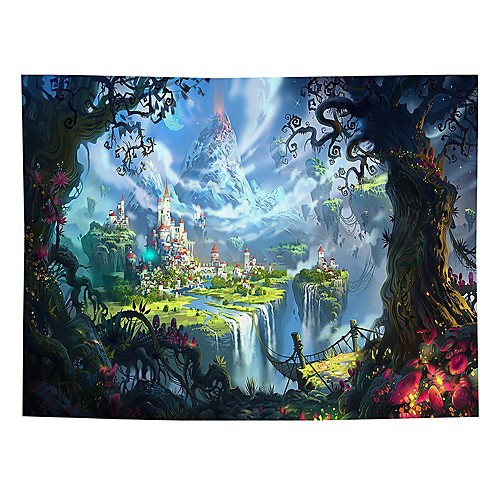 

Wall Tapestry Art Decor Blanket Curtain Picnic Tablecloth Hanging Home Bedroom Living Room Dorm Decoration Polyester Wonderland View