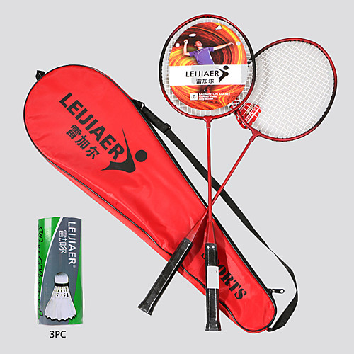 

1001 Badminton Rackets One-piece Suit Aluminum Alloy / Fiber Shock Absorption / Durable 2 badminton rackets 1 storage bag Indoor Outdoor