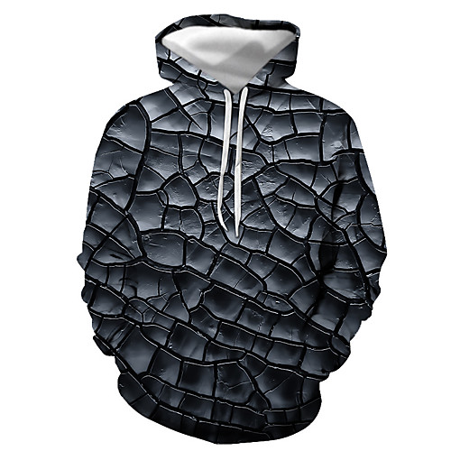 

Men's Pullover Hoodie Sweatshirt Graphic Hooded Daily Going out 3D Print Basic Casual Hoodies Sweatshirts Long Sleeve Black