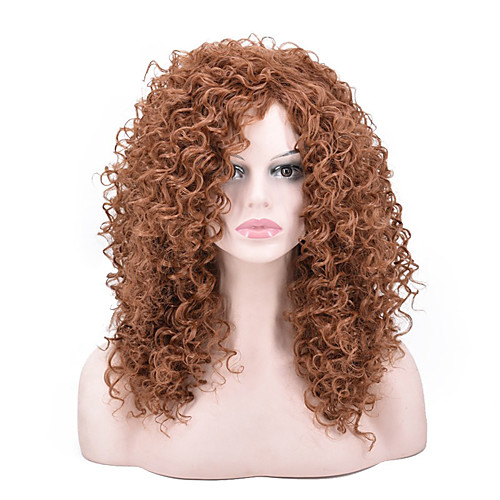 

Synthetic Wig Curly Afro Curly Pixie Cut Wig Long Light Brown Synthetic Hair Women's Party Classic Comfortable Light Brown