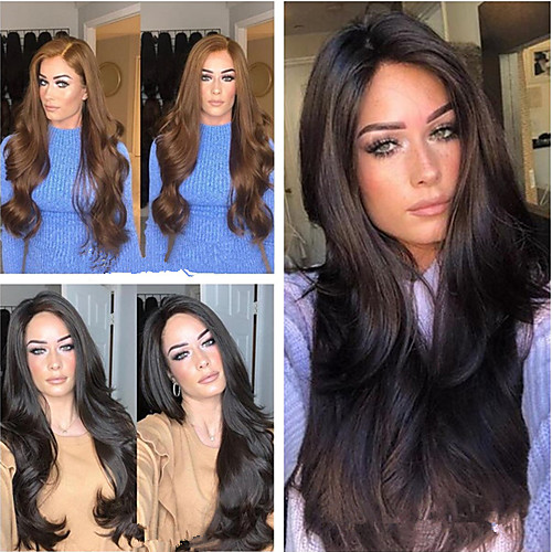 

Synthetic Wig Body Wave Middle Part Wig Long Very Long Black Synthetic Hair 65 inch Women's Fashionable Design Party Middle Part Black
