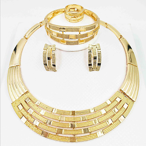 

Women's Clear Synthetic Diamond Bridal Jewelry Sets Simple Basic Elegant Earrings Jewelry Light Yellow / Dark Yellow / Yellow For Wedding Engagement 1 set