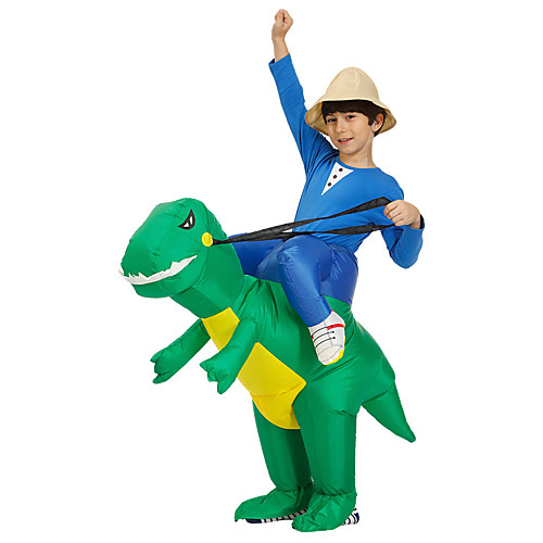 

Dinosaur Masquerade Waterproof Costume Kid's Adults' Men's Funny & Reluctant Halloween Party Performance Carnival New Year Masquerade Festival / Holiday Polyester Red / Blue / Green Men's Women's