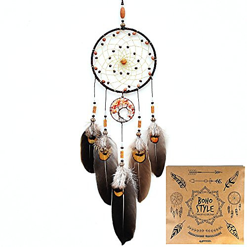 

Boho Dream Catcher Handmade Gift Wall Hanging Decor Art Ornament Craft Tree Of Life 6015cm for Kids Bedroom Wedding Festival