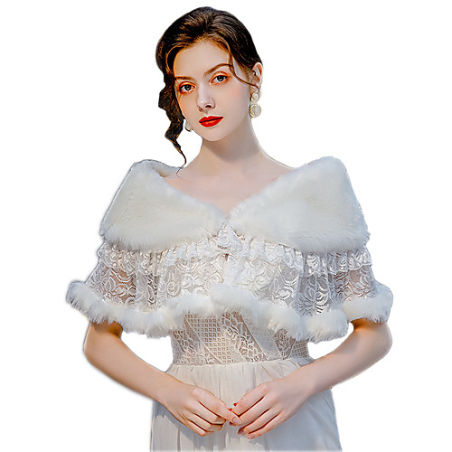 

Sleeveless Shawls POLY Wedding / Party / Evening Women's Wrap With Lace