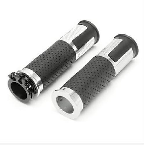 

7/8inch universal cnc motorcycle 22mm handlebar gel hand grips for honda/kawasaki - orange