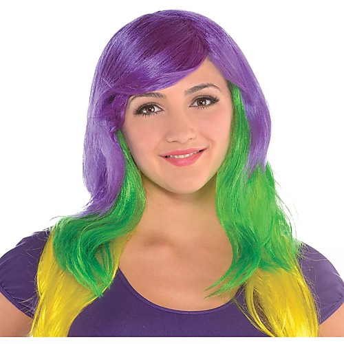 

Cosplay Wig Glamorous Mardi Gras Loose Curl Asymmetrical Wig Long Purple Synthetic Hair Women's Anime Cosplay Exquisite Burgundy