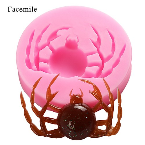 

Halloween Party 2pcs Halloween Fondant Silicone Mold Chocolate Mold Spider Fondant Mold