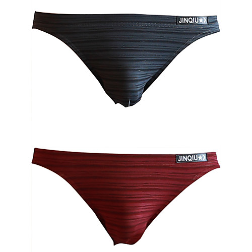 

Men's 2 Piece Basic Briefs Underwear - Normal Low Waist Multi color M L XL