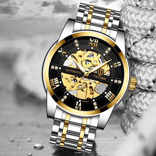 

Tevise Men's Mechanical Watch Analog Automatic self-winding Modern Style Stylish Casual Water Resistant / Waterproof Noctilucent / Stainless Steel