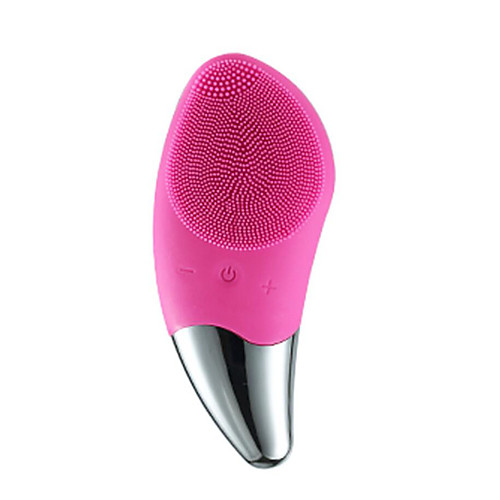 

Sonic Facial Cleansing Brush Silicone Electric Face Scrubber MassagerGentle Exfoliating Deep CleanseAnti-Aging and Reducing AcneSmooth SkinWaterproof and Rechargeable 4 Speeds