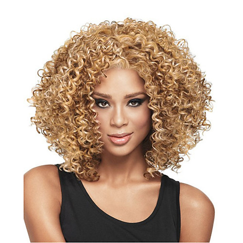 

Synthetic Wig Curly Afro Curly Pixie Cut Wig Short Light Brown Dark Brown Rose Gold Black Synthetic Hair Women's Fashionable Design Easy to Carry Cool Black Light Brown