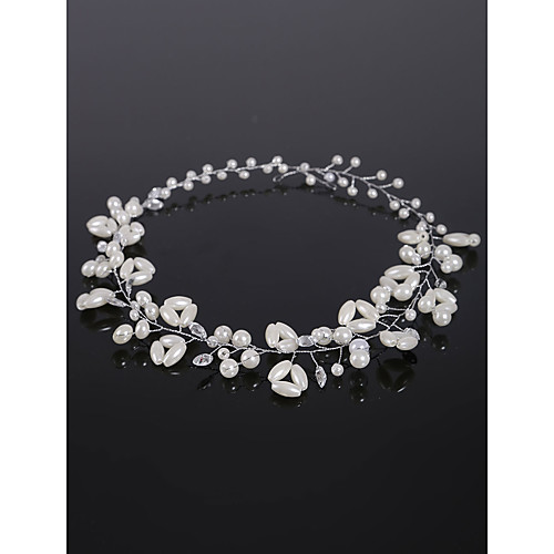 

Crystal / Imitation Pearl / Alloy Headdress with Crystal / Imitation Pearl 1 Piece Wedding Headpiece