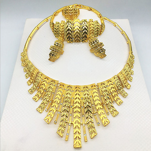 

Women's Clear Synthetic Diamond Bridal Jewelry Sets Simple Basic Elegant Earrings Jewelry Light Yellow / Dark Yellow / Yellow For Wedding Engagement 1 set