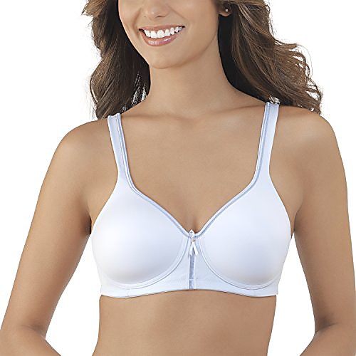 

women's body caress full coverage wirefree bra 72335, windmill blue, 38d