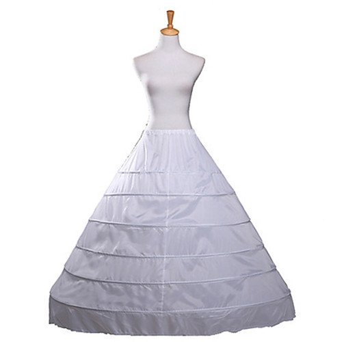 

Wedding Slips Polyester Floor-length Wedding / Steel ring with Fringe