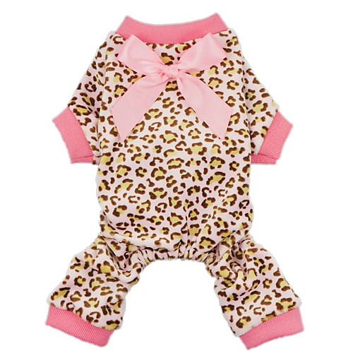 

Dog Cat Jumpsuit Pajamas Print Casual / Sporty Cute Casual / Daily Dog Clothes Puppy Clothes Dog Outfits Breathable Leopard Costume for Girl and Boy Dog Cotton XS S M L XL