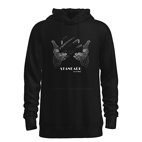 

Men's Daily Pullover Hoodie Sweatshirt 3D Graphic Hooded Basic Hoodies Sweatshirts Long Sleeve Black