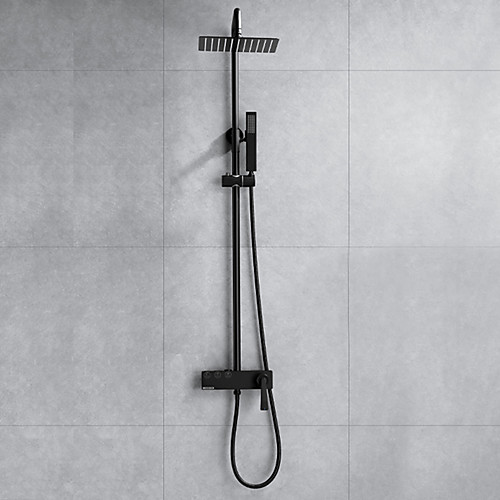 

Shower System Set - Handshower Included Contemporary Painted Finishes Mount Outside Ceramic Valve Bath Shower Mixer Taps