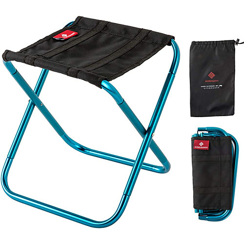 

KORAMAN Camping Stool Portable Ultra Light (UL) Foldable Aluminium 7075 for 1 person Camping Camping / Hiking / Caving Traveling Mountaineering Autumn / Fall Summer Red Blue Silver