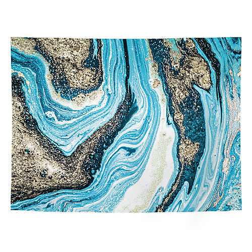 

Wall Tapestry Art Decor Blanket Curtain Picnic Tablecloth Hanging Home Bedroom Living Room Dorm Decoration Polyester Marble Water Pattern Gold Blue Irregular Gradient Ins Pattern