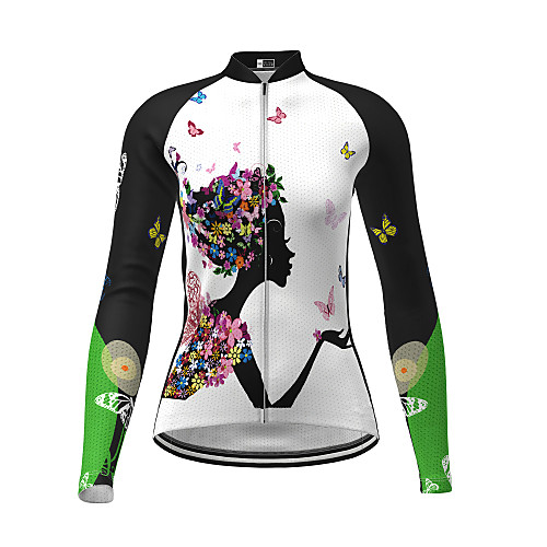 

Women's Long Sleeve Cycling Jersey Winter Yellow Red Fuchsia Novelty Bike Jersey Top Mountain Bike MTB Road Bike Cycling Quick Dry Sports Clothing Apparel / Micro-elastic / Athleisure