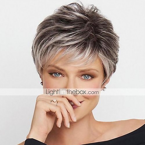 

Synthetic Wig Curly Bouncy Curl Pixie Cut Wig Short Light Blonde Synthetic Hair Women's Fashionable Design Soft Easy to Carry Blonde