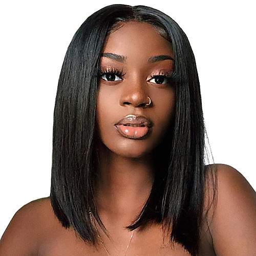

Synthetic Wig kinky Straight Natural Straight Middle Part Wig Medium Length Light Blonde Wine Red Black Synthetic Hair Women's Fashionable Design Middle Part For Black Women Blonde Black