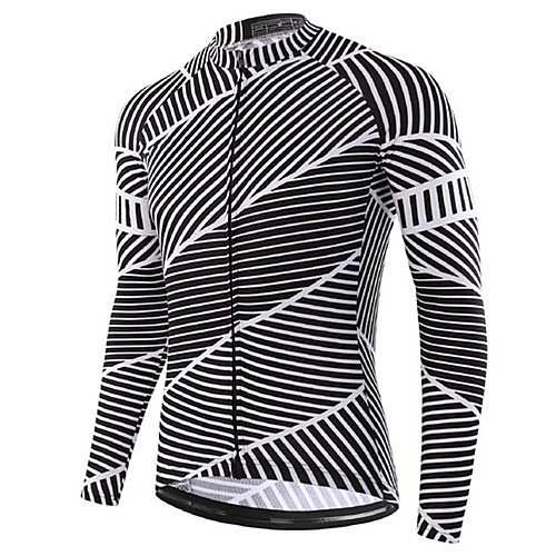 

21Grams Men's Long Sleeve Cycling Jersey Grey Bike Jersey Top Mountain Bike MTB Road Bike Cycling UV Resistant Breathable Quick Dry Sports Clothing Apparel / Stretchy