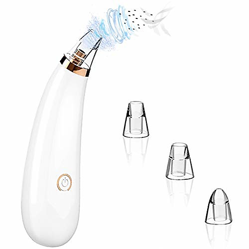 

blemish and blackhead removal tools electric blackhead remover vacuum pore cleaner acne comedone extractor exfoliating machine microdermabrasion devices with 3 replacement probe(no battery) (8x2'')